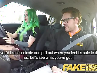 Fake Driving School Evil fuck ride for tattooed busty big ass stunner